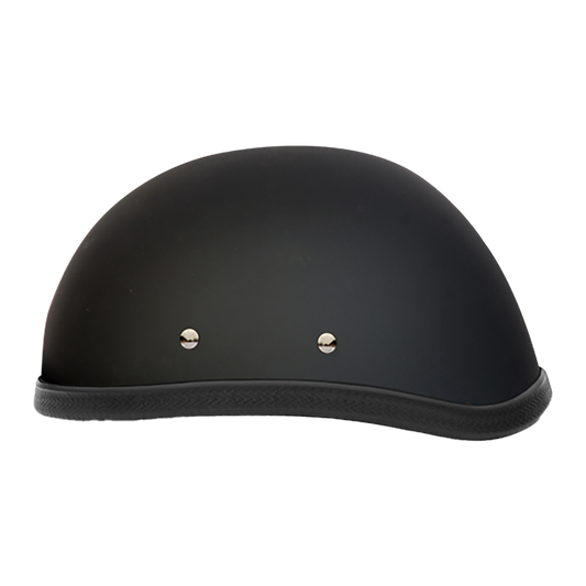 Novelty Eagle Black Non-DOT Motorcycle Low Profile Helmet