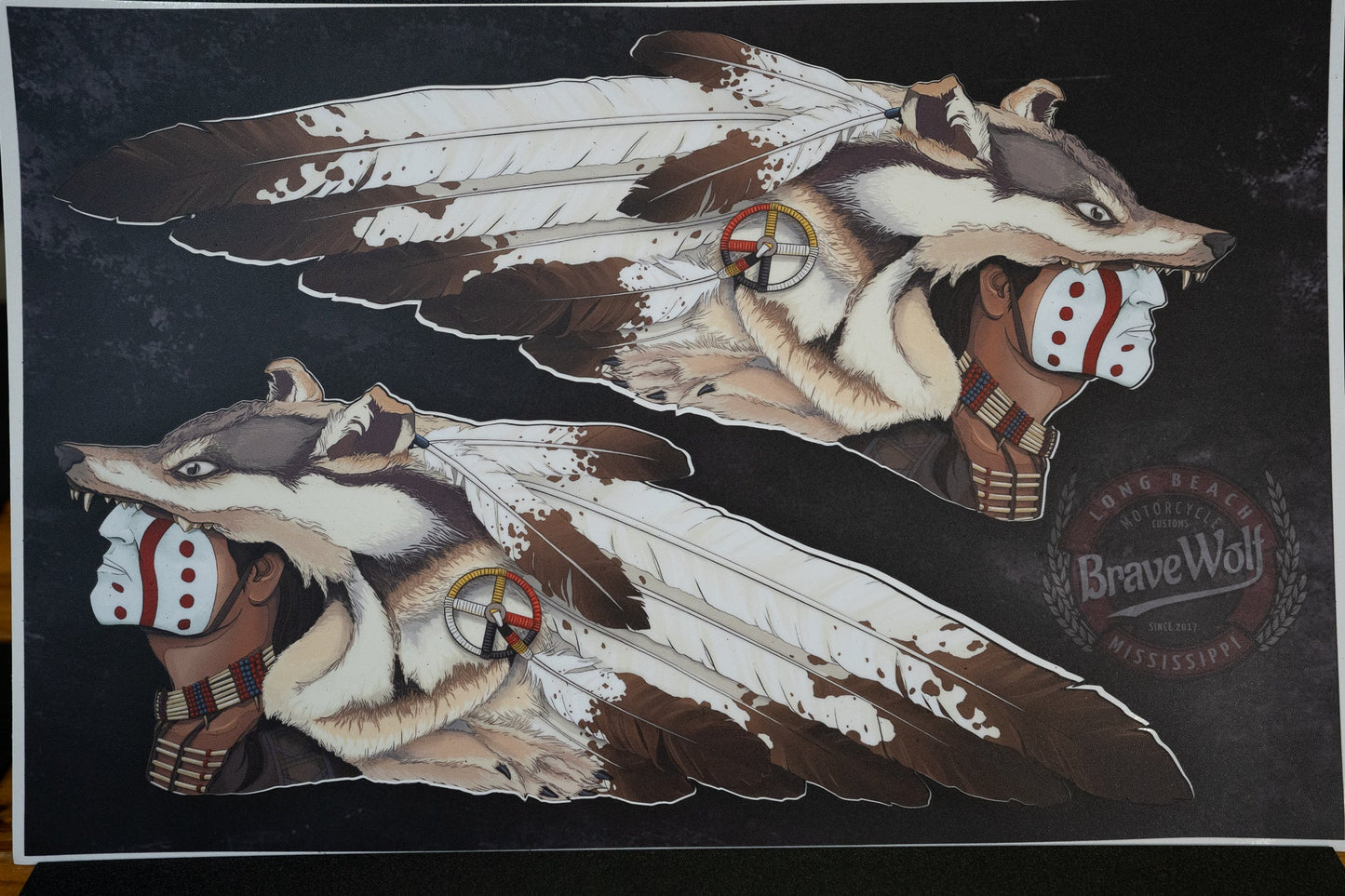 CLEARANCE-The Brown Wolf-Universal Tank Decals