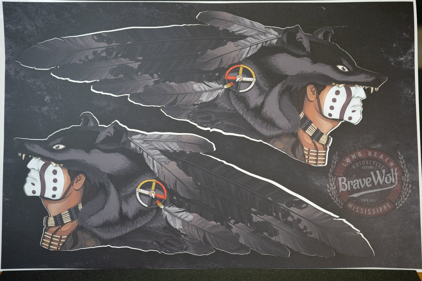 CLEARANCE - The Black Wolf-Universal Tank Decal