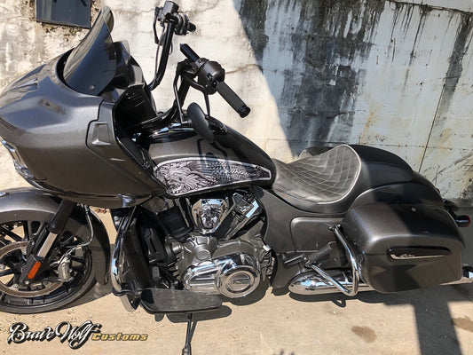 Azteca (B&W) Tank Decal Set for Indian Powerplus lineup