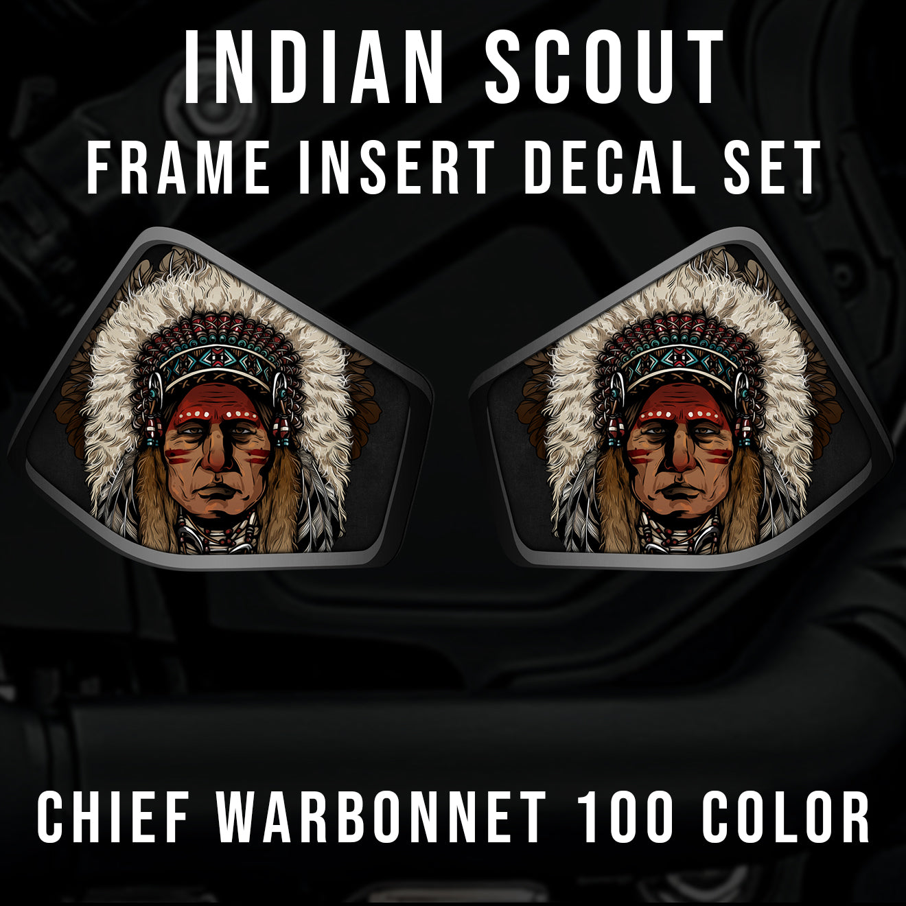 Indian Scout Mid-Frame Insert - Chief 100 Color