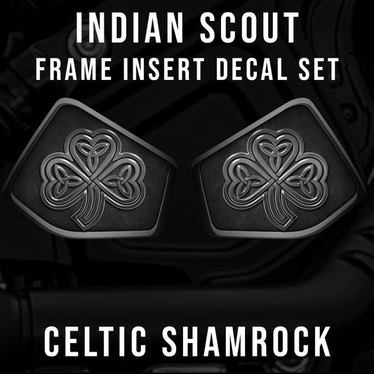 Indian Scout Mid-Frame Insert - Celtic Shamrock