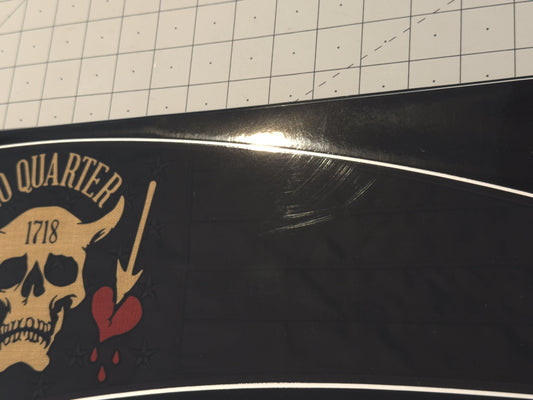 CLEARANCE "No Quarter" Tank Decal Set for Indian Powerplus lineup (with surface blemish) 2