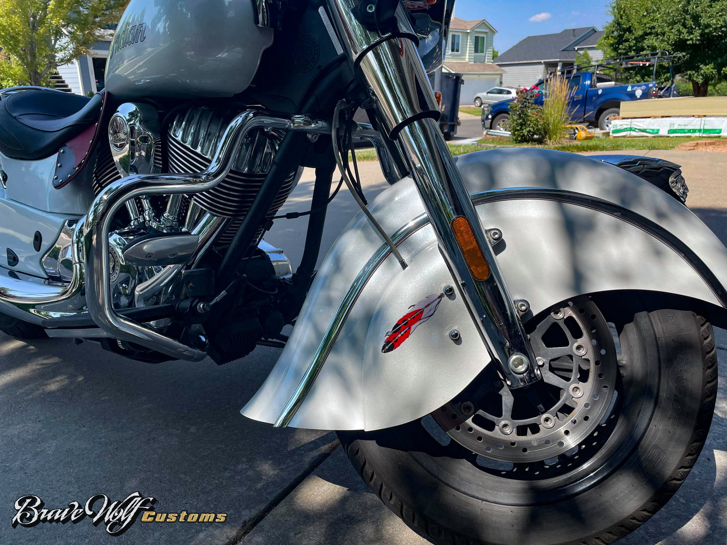 Feather Helmet Decals - 5 Inches long