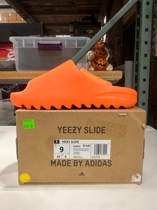 *Conditional* PRE OWNED adidas Yeezy Slide Enflame Orange