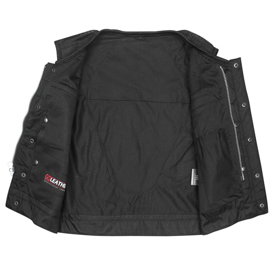 GO255 Moto Mesh Club Vest w/Rolled Collar