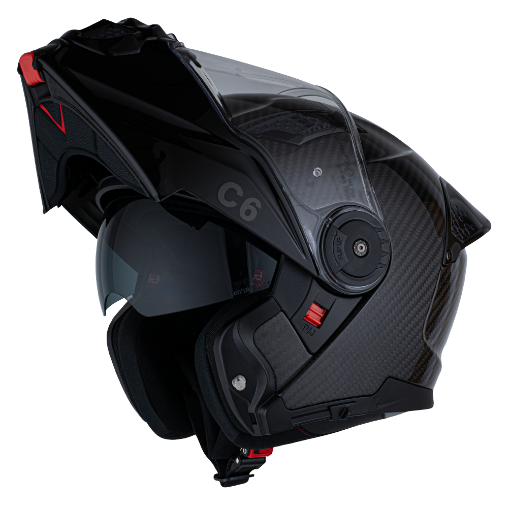 daytona carbon fiber motorcycle helmet D.O.T. Daytona C6- Grey Carbon Fiber XS