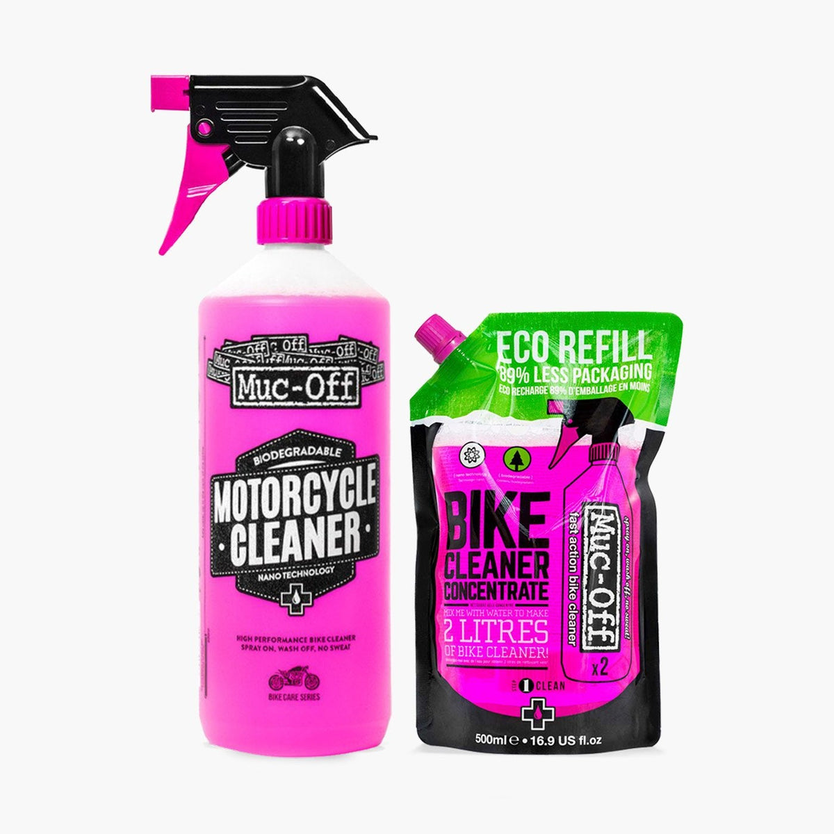 Motorcycle Cleaner 33.8 fl oz + 16.9 fl oz Concentrate Refill