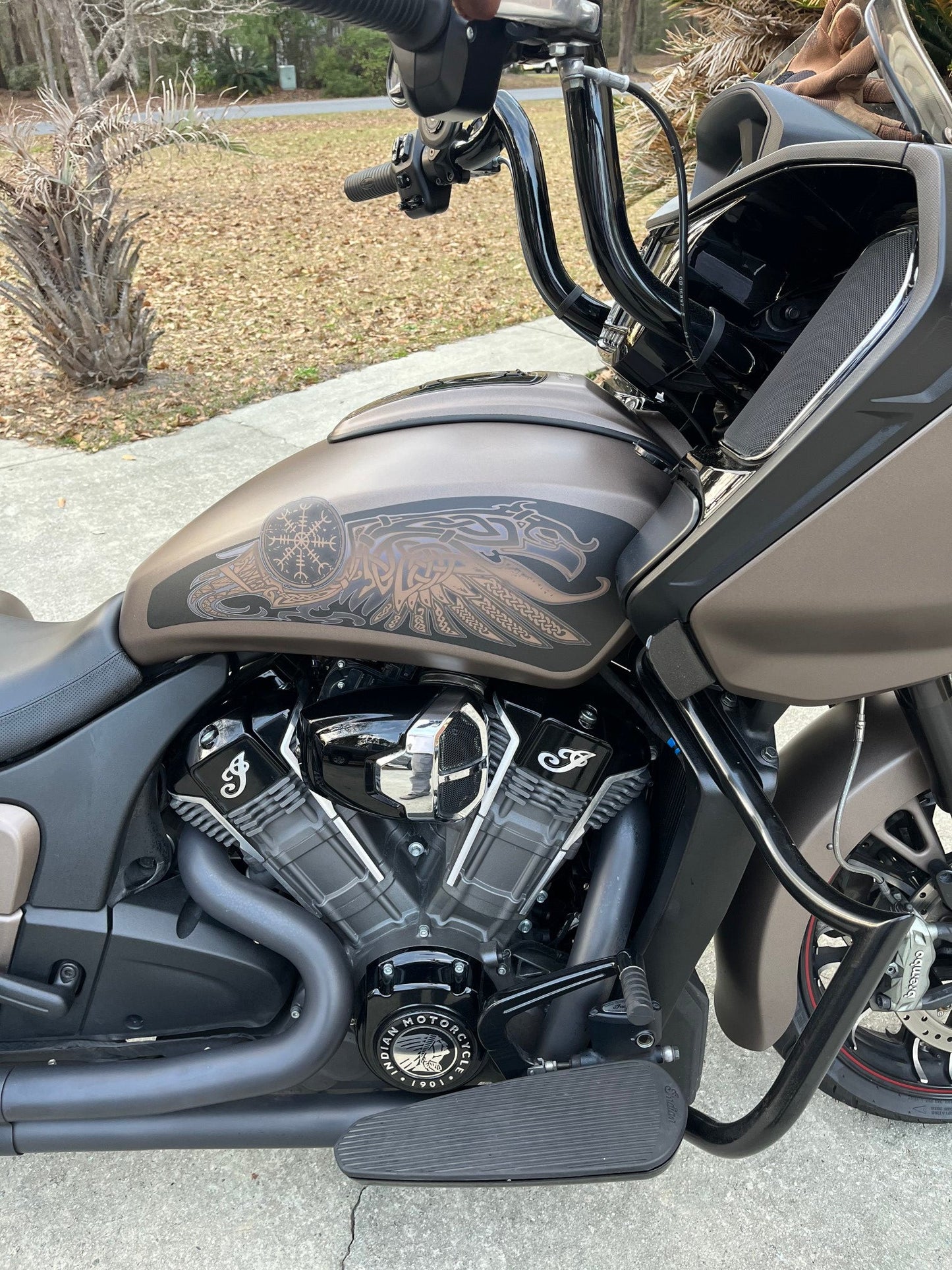 Odin's Ravens "Bronze" Tank Decal set for Indian Powerplus lineup