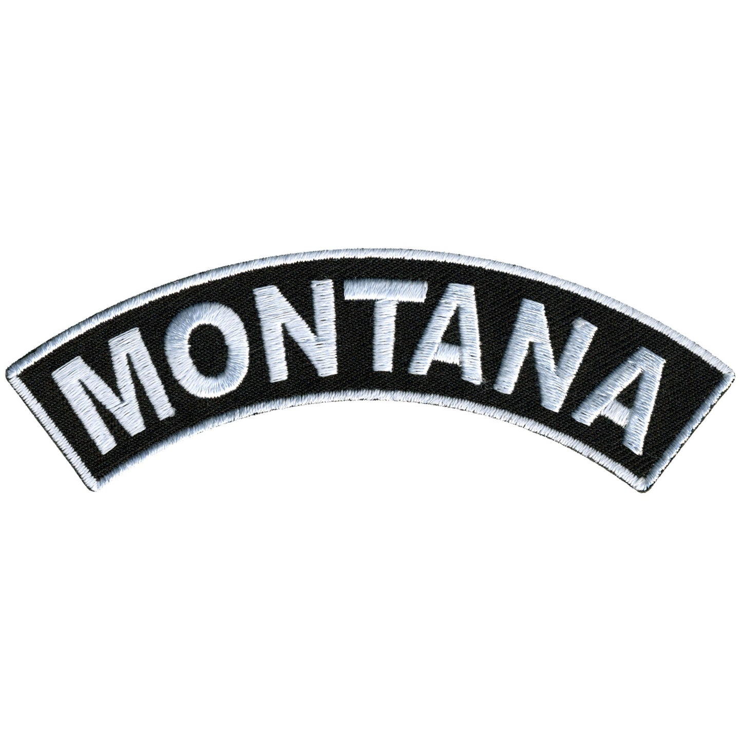 Hot Leathers Montana 4"X 1" Top Rocker Patch