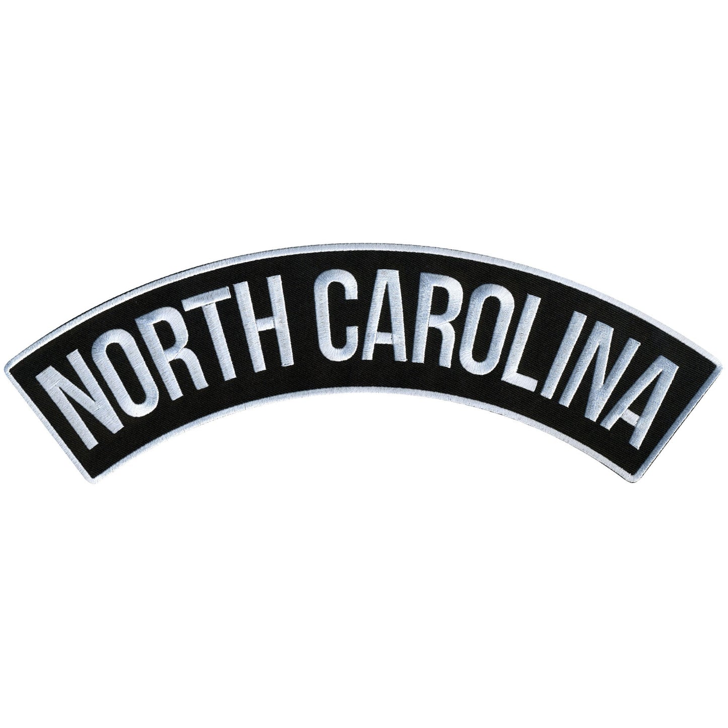 Hot Leathers North Carolina 12” X 3” Top Rocker Patch