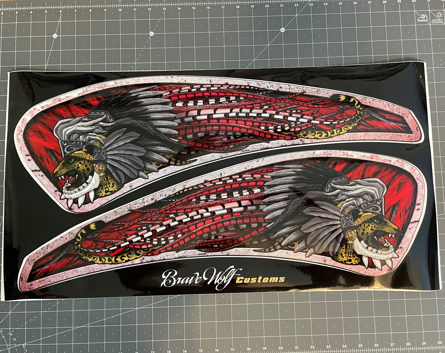 "Oops" Azteca Challenger Blood Moon (OVERSIZED)