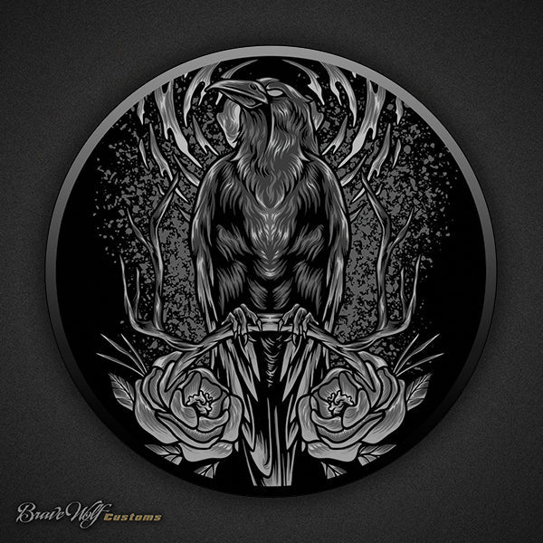 Raven Flower - 5 Inch Decal