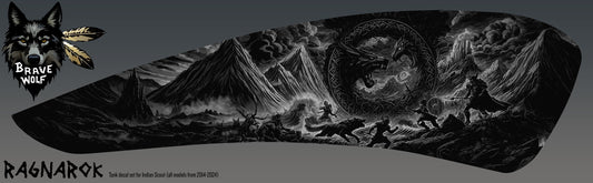 "Ragnarok" Tank Decal Set for Indian Scout (2014-2024) B&W