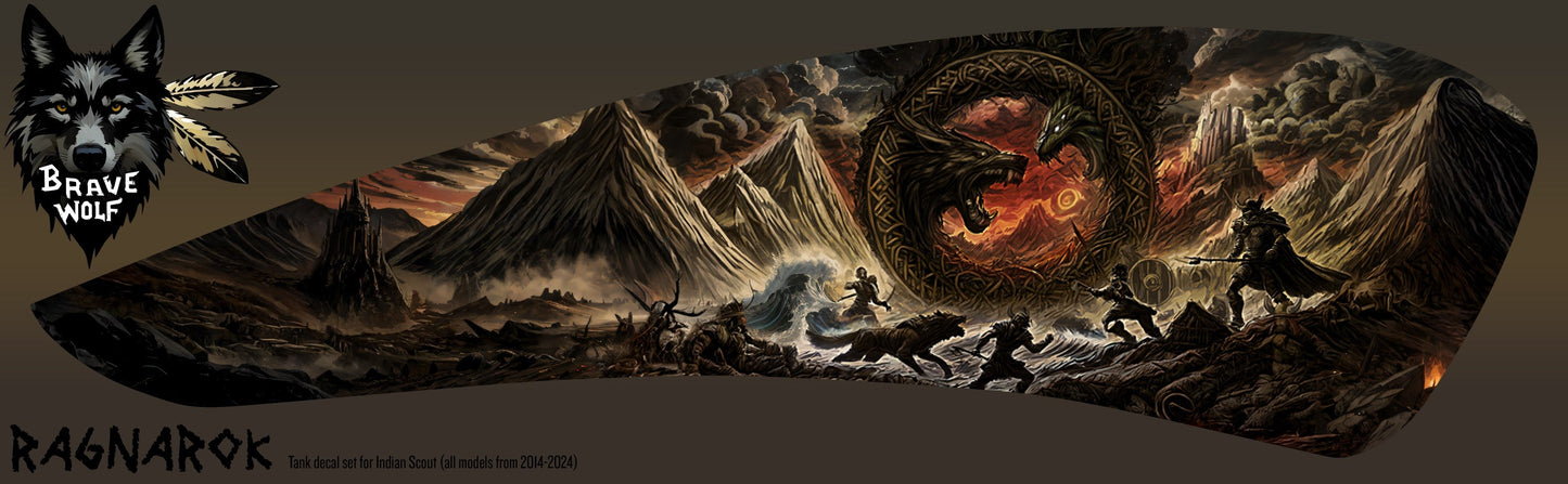 "Ragnarok" Tank Decal Set for Indian Scout (2014-2024)