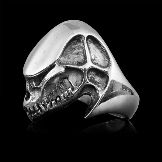Sterling Silver Alien Skull Ring