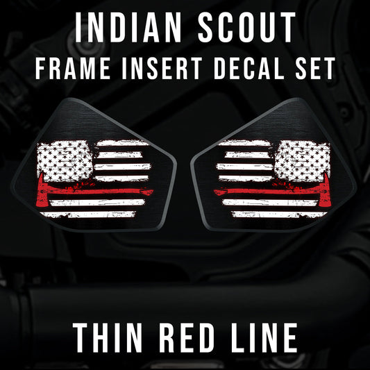 Indian Scout Mid-Frame Insert - Thin Red Line