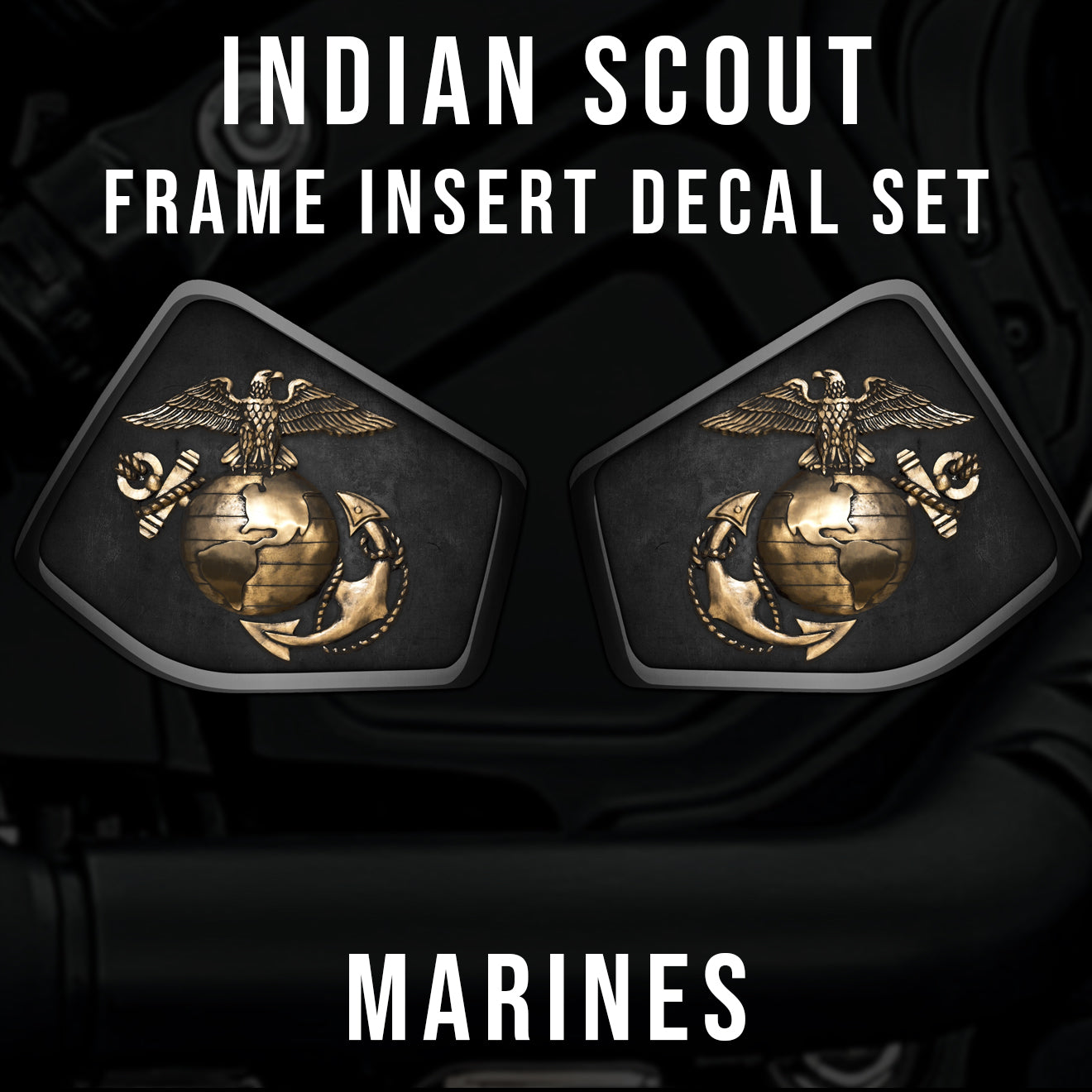 Indian Scout Mid-Frame Insert - Marines