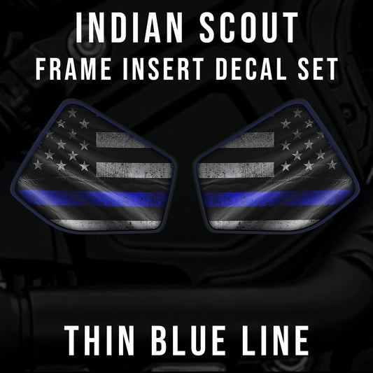 Indian Scout Mid-Frame Insert - Thin Blue Line