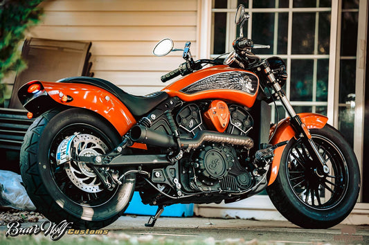 MesoDancer - Indian Scout - Full Tank Black & White