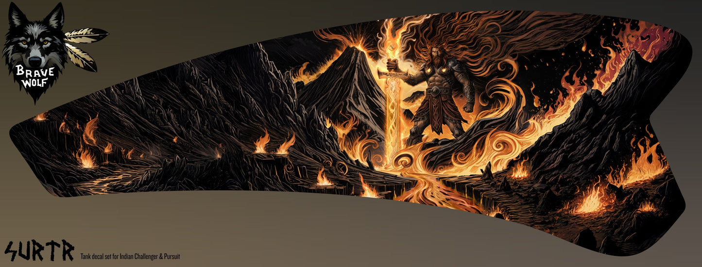 "Surtr" (color) Tank Decal Set for Indian Powerplus lineup