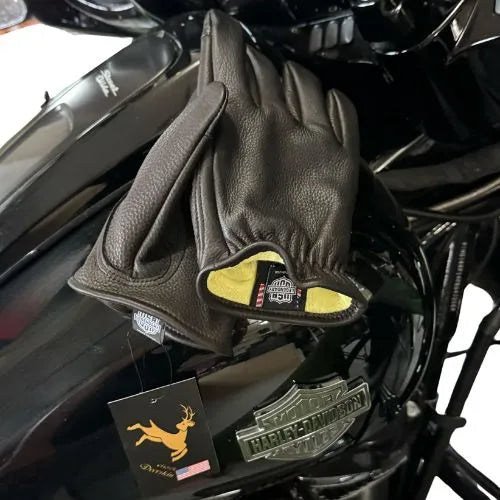 Legendary Deerskin Aramid Lined Short Wrist Touchscreen Gloves