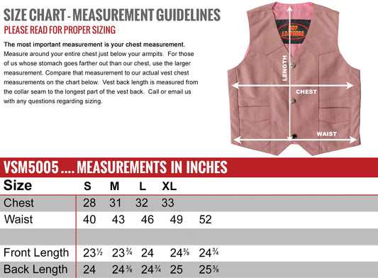 Hot Leathers VSK1003 Kids Leather Pink Toddler Vest
