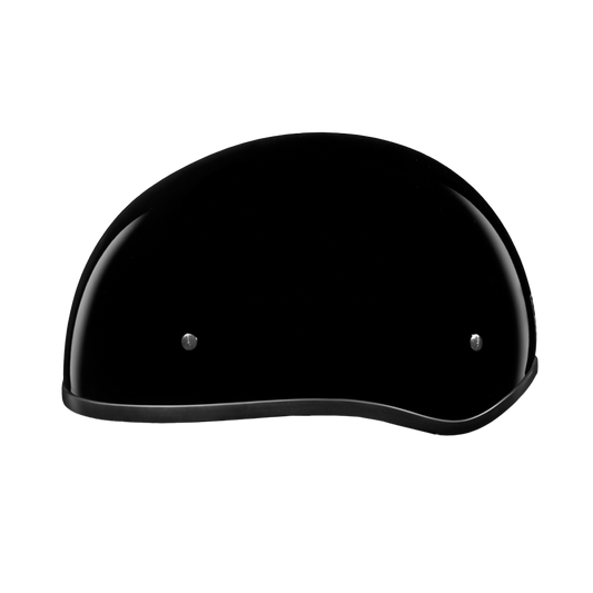 DOT Approved Daytona Skull Cap Half Shell Motorcycle Helmet - Beanie Style for Motorcycles, Cruisers, Scooters, and Mopeds W/O Visor- Hi-Gloss Black