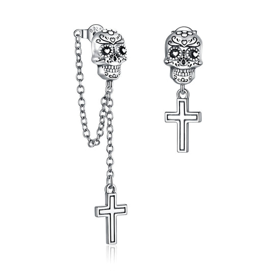 S925 Sterling Silver Oxidized Earrings for Women