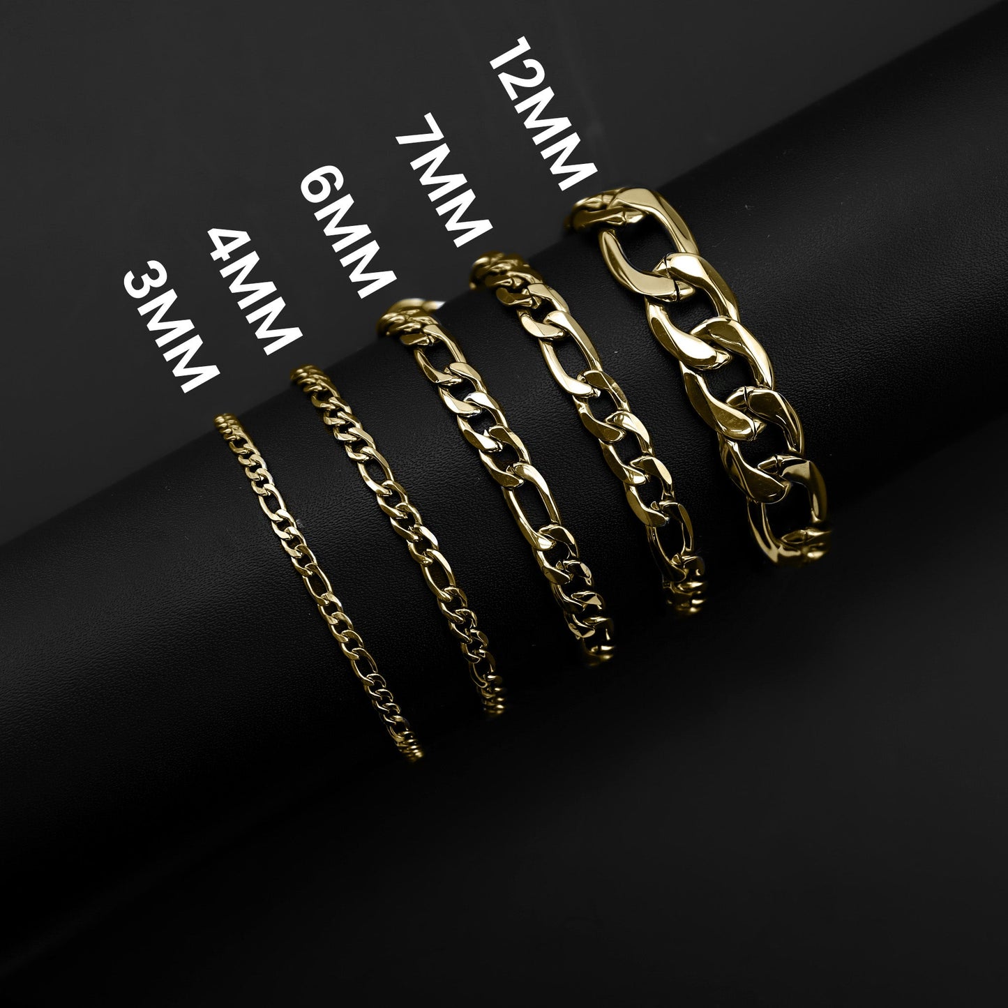 Gold Figaro Chain Bracelet