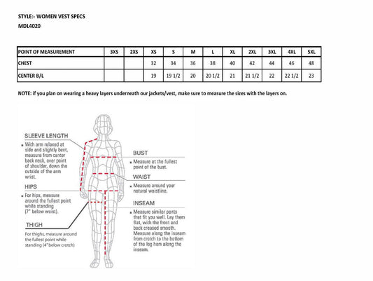 Milwaukee Leather MDL4020 Women's Classic Black ‘6 Pocket’ Side Lace Denim Vest