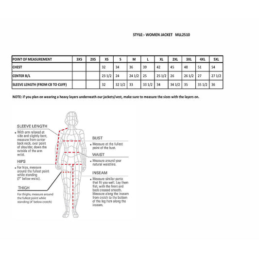 Milwaukee Leather MLL2510 Ladies Black Leather Vented Jacket With Side Buckles