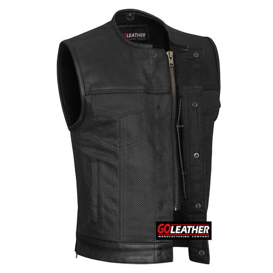 G525 Perforated Leather Vest