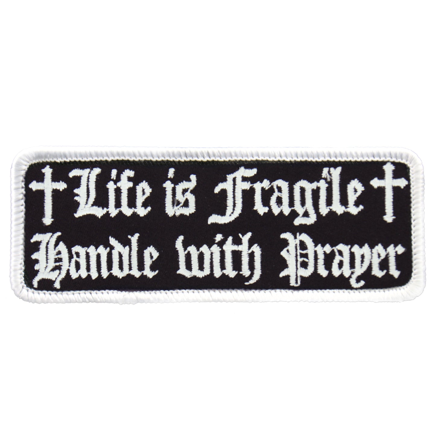 Hot Leathers PPL9222 Life Is Fragile 4" x 2" Patch