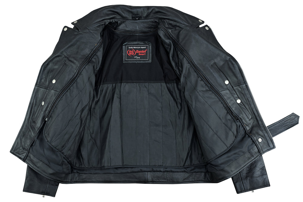 Men's Premium Classic Plain Side Police Style Jacket