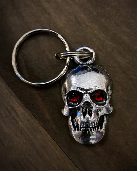 Evil Skull Diamond Keychain