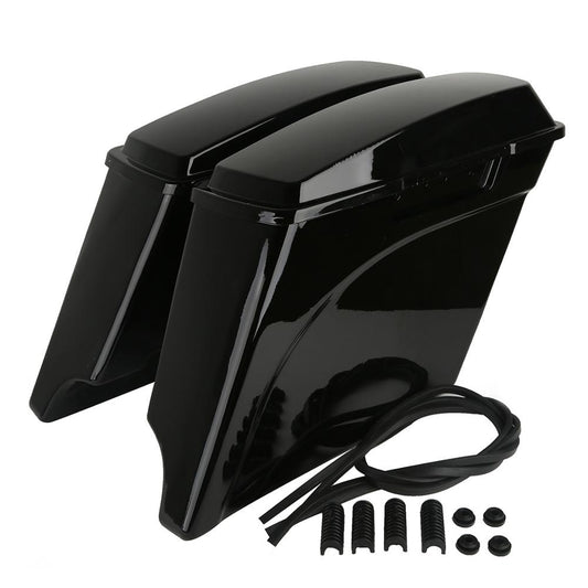 Motorcycle 5" Stretched Extended Saddlebags For Harley Touring