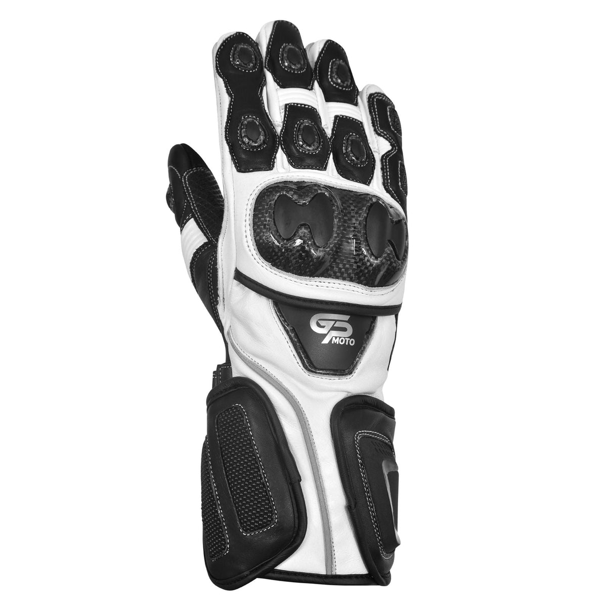 Apex Motorbike Racing Glove (WHITE)