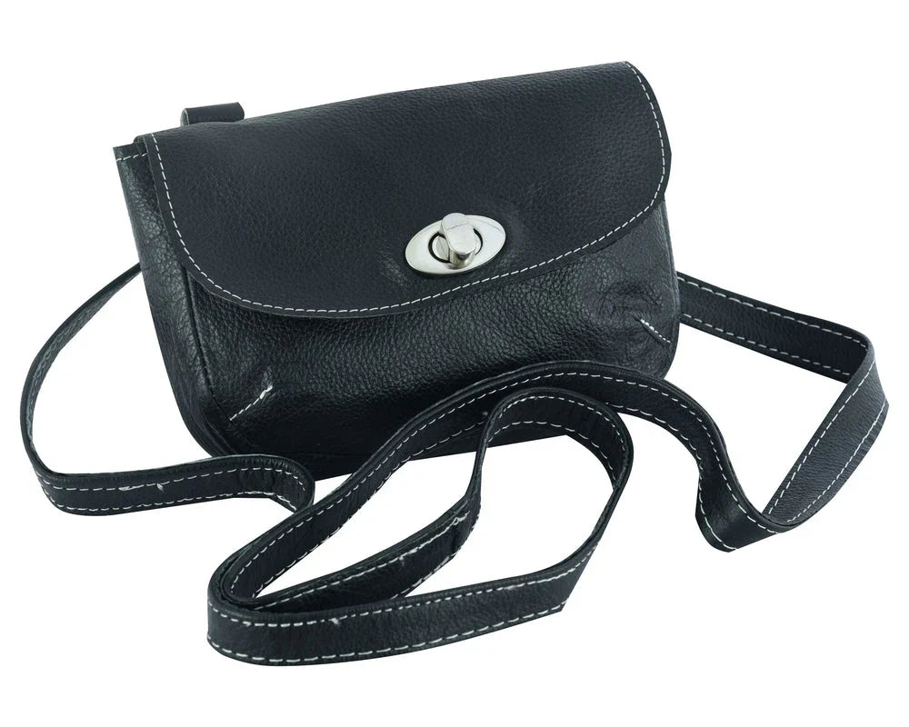 GO1202 Ladies Leather Purse with Belt Loop Clips