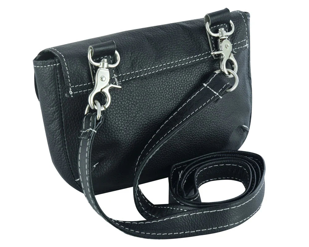 GO1202 Ladies Leather Purse with Belt Loop Clips