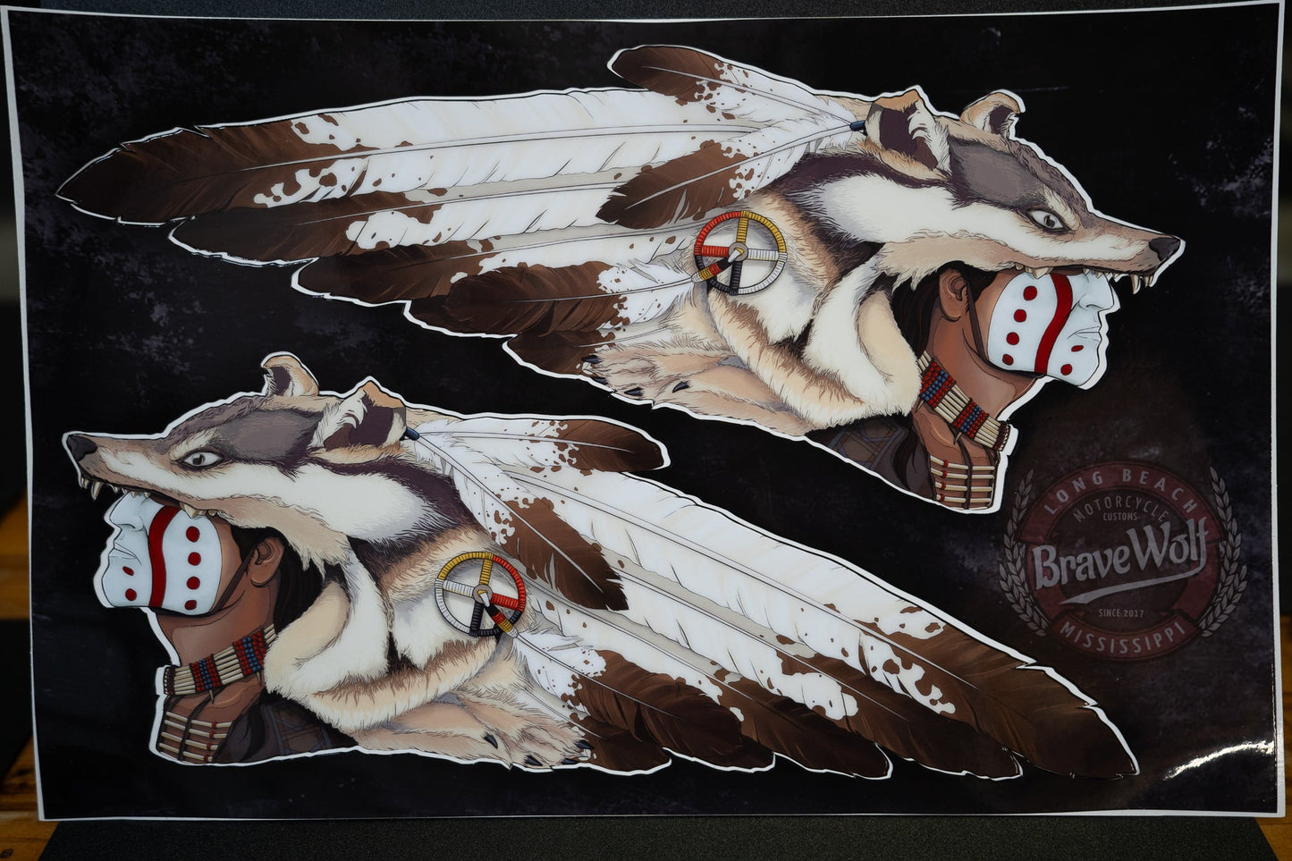 CLEARANCE-The Brown Wolf-Universal Tank Decals