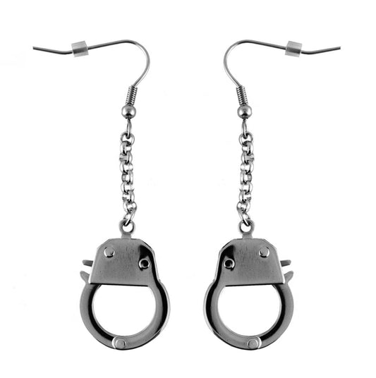 SK2352  Ladies Hand Cuff Earrings Stainless Steel Motorcycle Jewelry