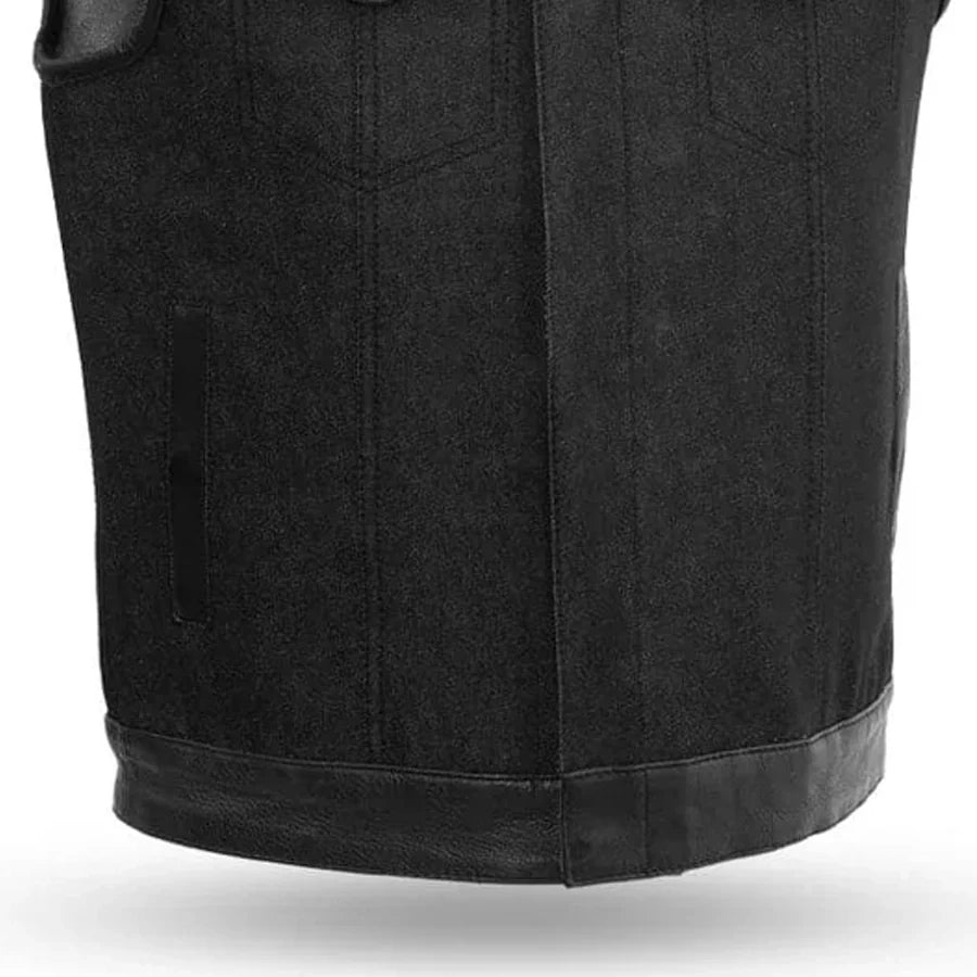 49/51 Men's Denim Motorcycle Vest