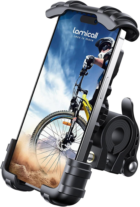 Bike Phone Holder, Motorcycle Phone Mount - for iPhone 15 Pro Max/Plus, 14 Pro Max, S9, S10 and More 4.7" to 6.8" Smartphones