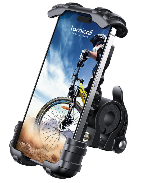 Bike Phone Holder, Motorcycle Phone Mount - for iPhone 15 Pro Max/Plus, 14 Pro Max, S9, S10 and More 4.7" to 6.8" Smartphones