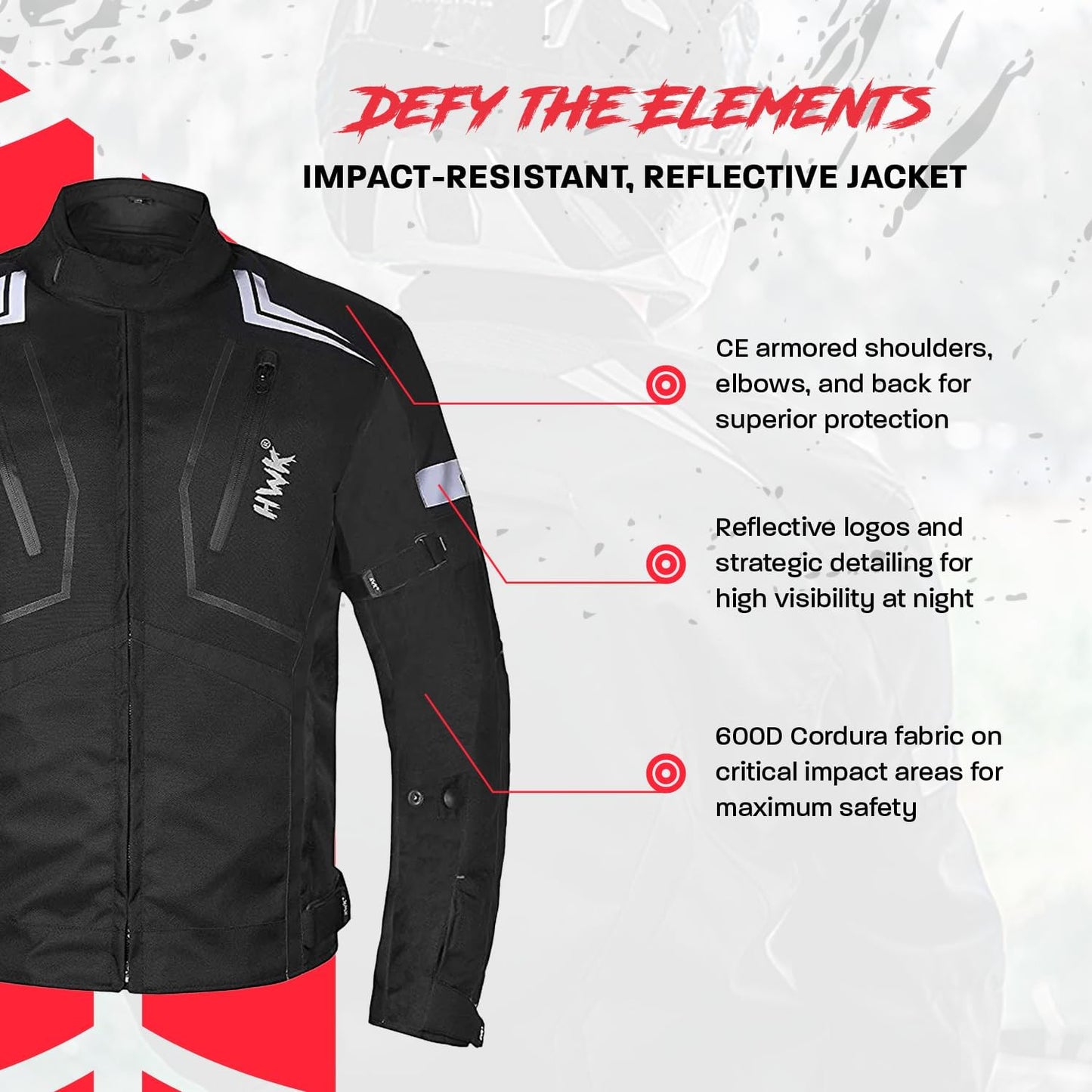 HWK Scorpion Motorcycle Jacket for Men & Women
