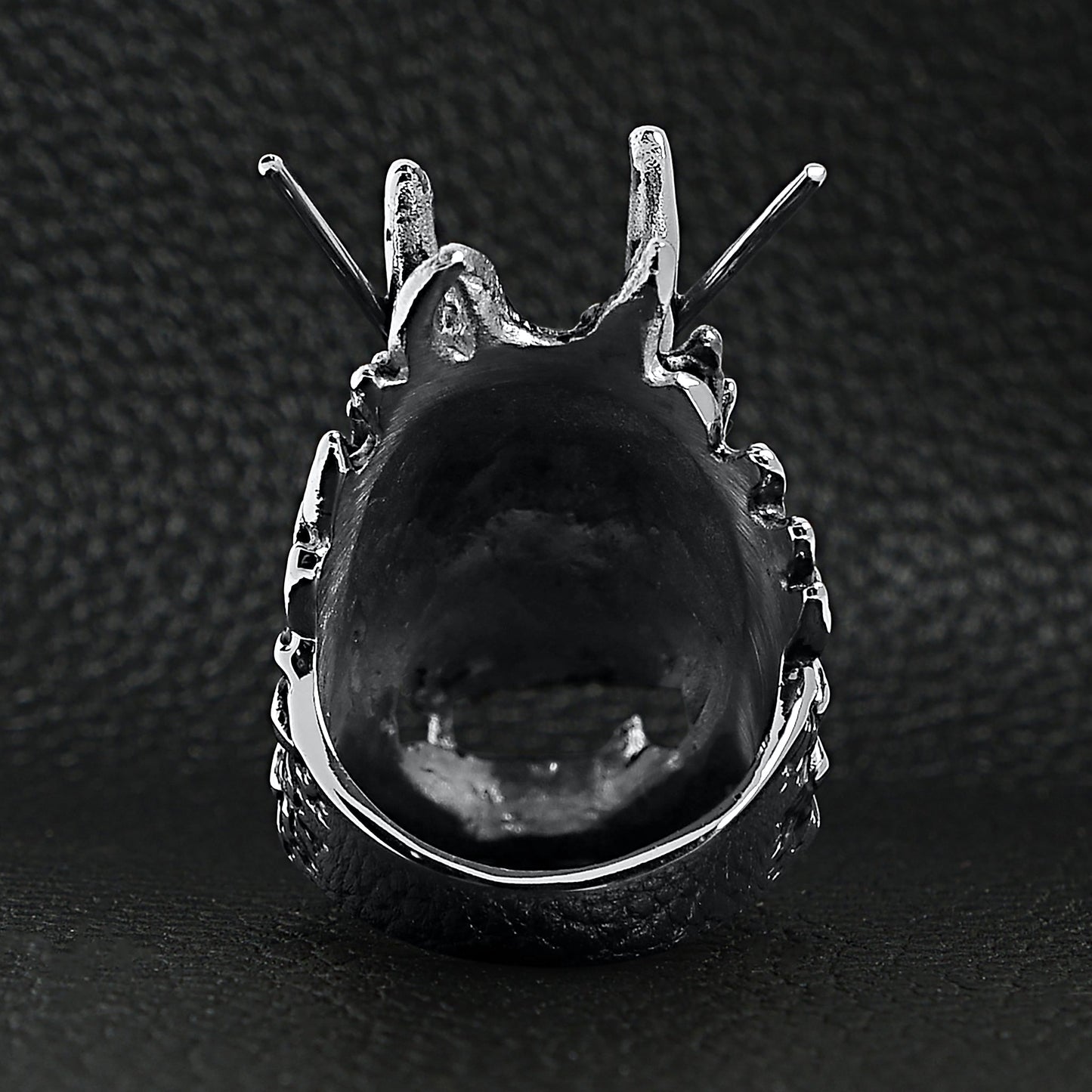 Stainless Steel Eastern Dragon Head Ring