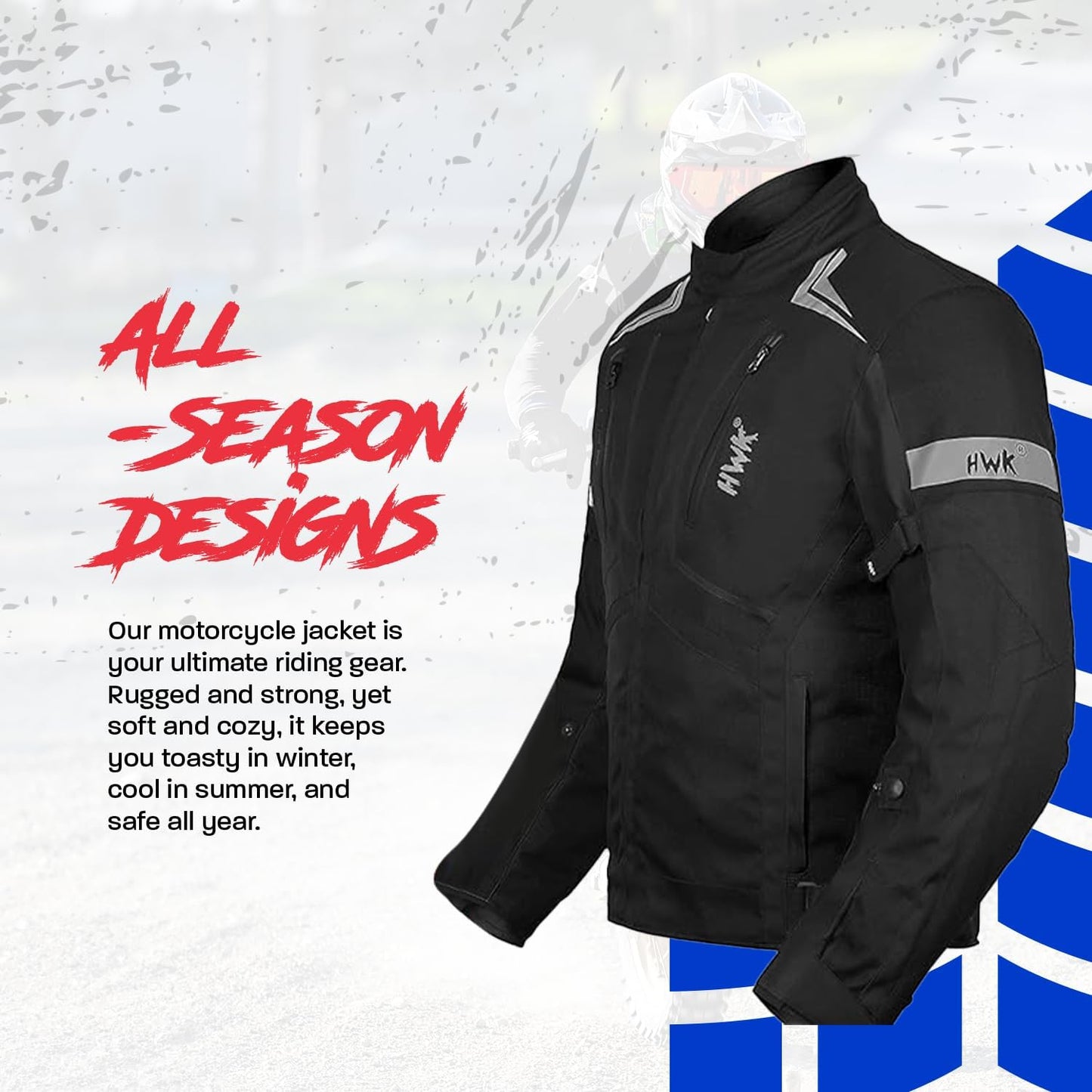 HWK Scorpion Motorcycle Jacket for Men & Women