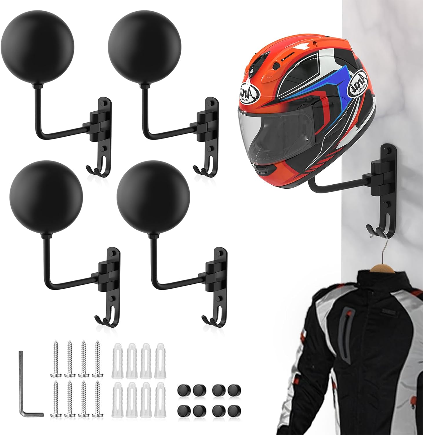 bike mount motorcycle helmet hanger GearDryer Holder 2-Pack Safely and securely holds your motorcycle helmet Motorcycle Helmet Holder Hook -