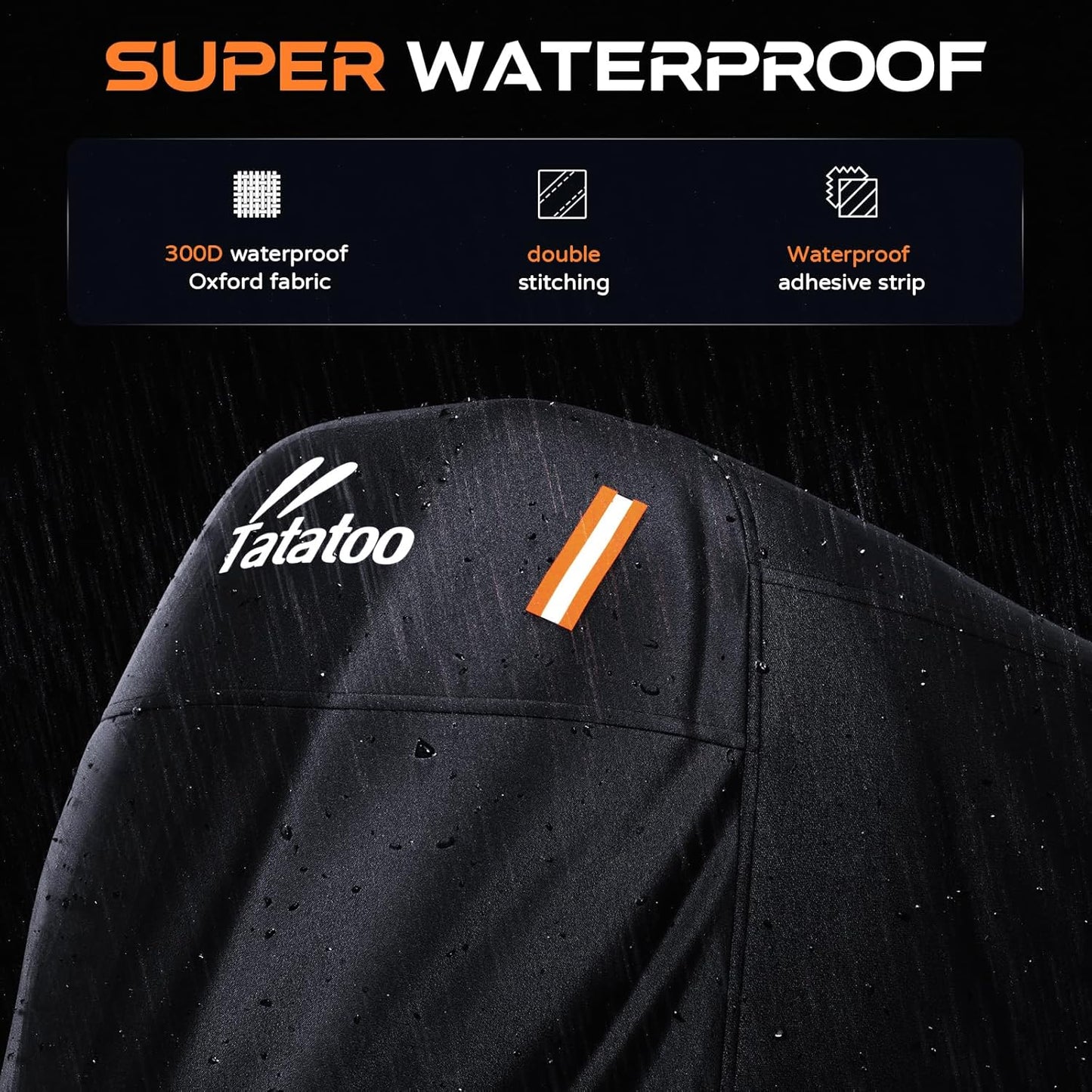 Motorcycle Cover Waterproof Heavy Duty, UV & Rain Resistant